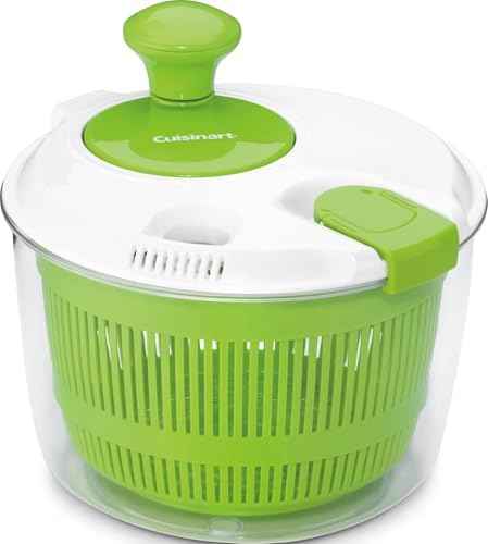 Cuisinart Salad Spinner- Wash, Spin & Dry Salad Greens, Fruits & Vegetables, 3qt, CTG-00-SSAS