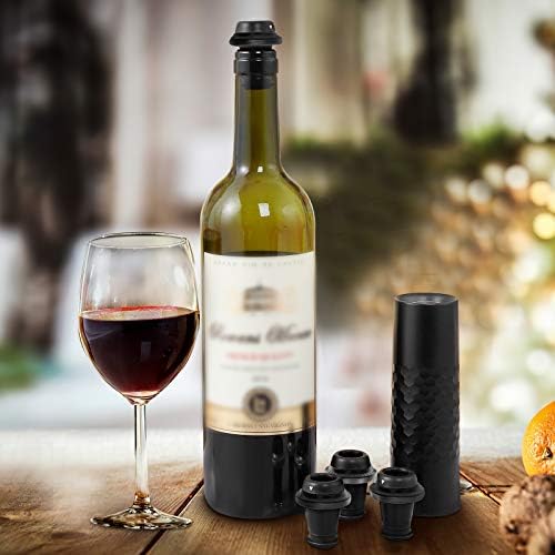 Electric Wine Pump Set, Wine Saver Pump Vacuum Stoppers