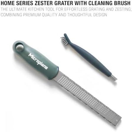 Microplane Home Series Zester & Cleaning Brush - Stainless Steel