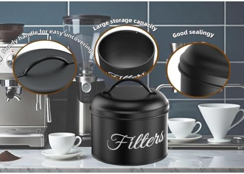 Coffee Filter Holder for Counter, Large Capacity Coffee Filter