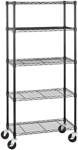 Amazon Basics 5-Shelf Garage Shelving Rack, 30" x 14" x 64.75"
