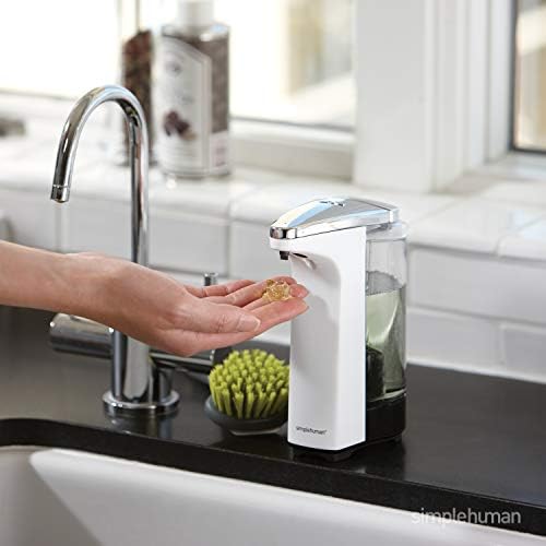 simplehuman 8 oz. Touch-Free Sensor Soap Dispenser, Brushed Nickel