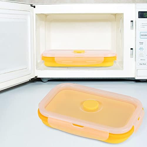 Tyenaza Portable Lunch Box, Silicone Collapsible Lunch Box Bowl