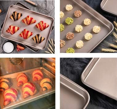 11 Inch Baking Sheets Pan Nonstick Set of 2, Walooza Cookie Sheet Replacement - Image 8