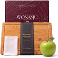 WONAMU Small Bamboo Cutting Board Non Toxic Lightweight & Durable
