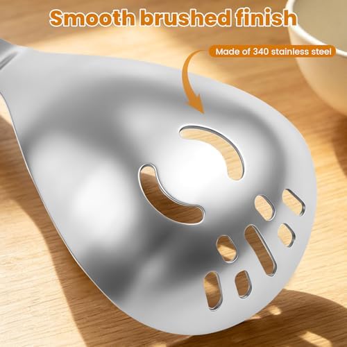 Multifunctional 5-in-1 Cooking Spoon, Stainless Steel Fine Grinding