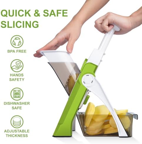 SupMaKin Adjustable Mandoline Slicer, 1-8 mm