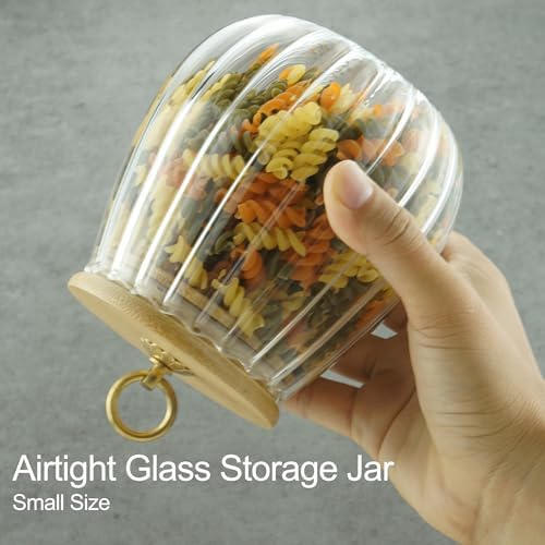 Halloween Cookie Candy Jar Clear Glass Jar Coffee Canister, Sugar