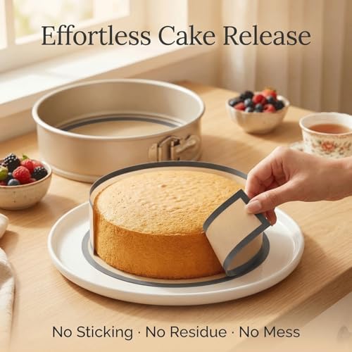 Silicone Baking Mat Set with Liner, Gray, 9 Inches