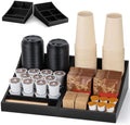 ANBOXIT Coffee Station Organizer for Countertop, Condiment Organizer