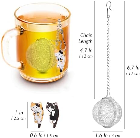 Cat Tea Infuser Set - Enhance Your Tea Experience with Premium Loose