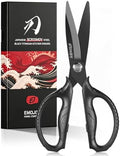 EMOJOY Titanium Kitchen Scissors, Japanese 5Cr15MoV Steel, Detachable