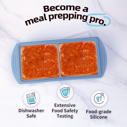 Silicone Freezer Molds Gift Set with 1,and 2 Tbsp, 1/2, 1, and 2 Cup
