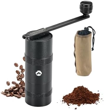 CAMPINGMOON CC-115-BK Manual Coffee Grinder, 15g