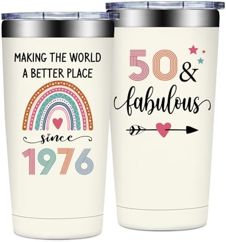 50th Birthday Gifts Her - 1976 50th Birthday Decorations for Women