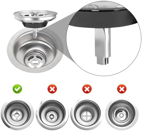 Uni-Green - 2 Pack - Kitchen Sink Strainer and Stopper Kit Basket