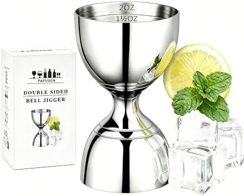 Bartender Jigger - Premium Cocktail Bell Jiggers - 1oz & 2oz