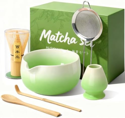 Matcha Whisk Set with Ceramic Bowl