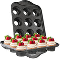 2 Pack Mini Cheesecake Pans Removable Bottom 12 Cavity Mini Cupcake