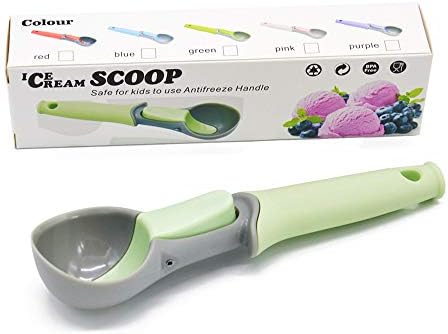 Ice Cream Scoop with Easy Trigger,Plastic Cookie Scoops for