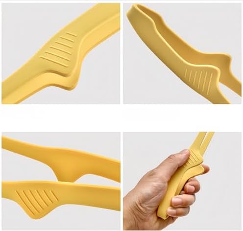 2 Pack Silicone Food Tongs, Pink & Yellow