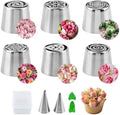 Extra Large Russian Piping Tips, 304 Stainless Steel 3D Flower