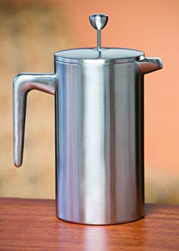 Service Ideas Double Wall Stainless Steel French Press, 33.8oz