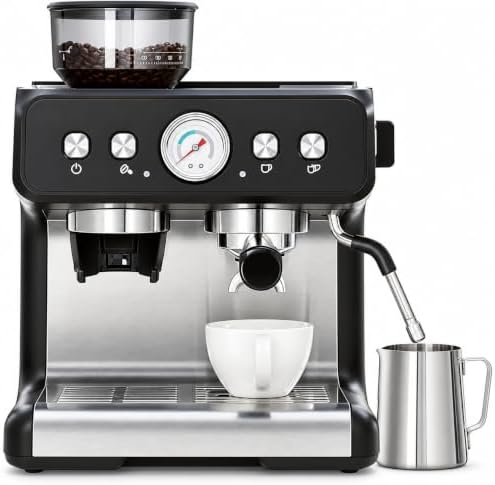 20 Bar Semi-Automatic Espresso Machine with Grinder