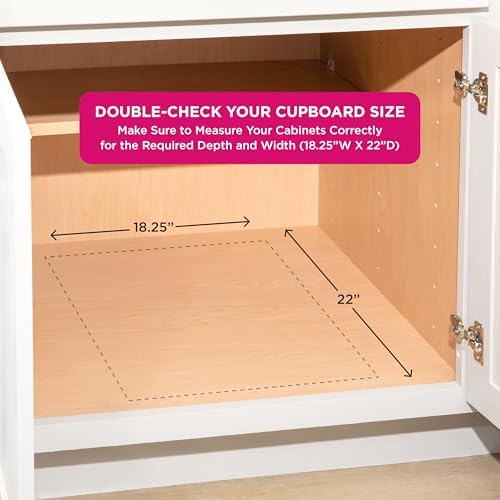 HOLDN’ STORAGE Pull Out Cabinet Organizer, Pantry Drawer, 17"W x 21"D