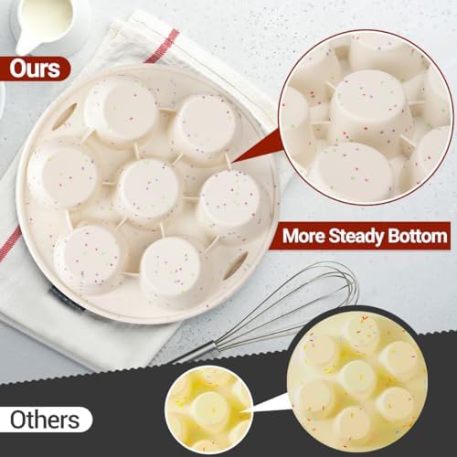 Silicone Muffin Pan for Air Fryer Oven Instant Pot, Nonstick 7 Cups