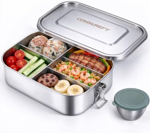 Stainless Steel Bento Box for Adults, 47oz (1400ml) Large