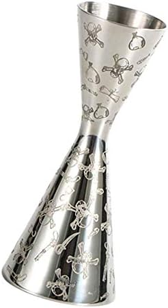 Double Jigger Cocktail Measuring Cup Stainless Steel 2Oz Ounce Bar