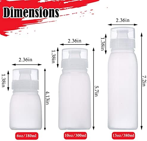 Condiment Porous Squeeze Bottles, Small Salad Dressing & Sauce