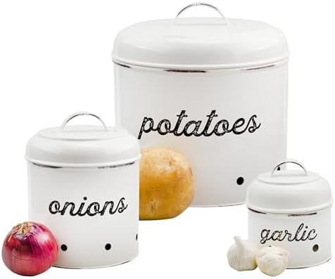 AuldHome Design Vegetable Storage Canister Set