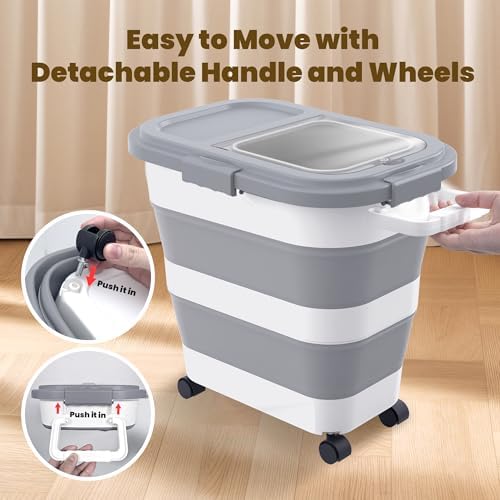 HOYTAMDA 25-35Lbs Collapsible Rice Container