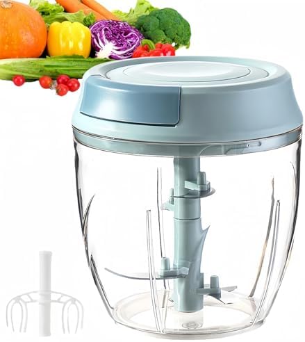 Manual Food Processor, Garlic Mincer Hand Cutter, Vegetable Chopper