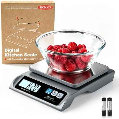 BOMATA 0.1g High Precision Digital Kitchen Food Scale, 13lb Gram Scale