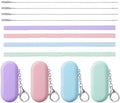4 Set Portable Straw, Travel Straws Reusable with Case