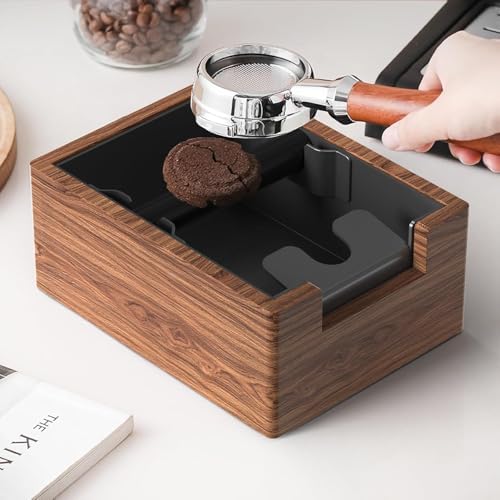 Espresso Knock Box, Coffee Knock Box with Durable Knock Bar and