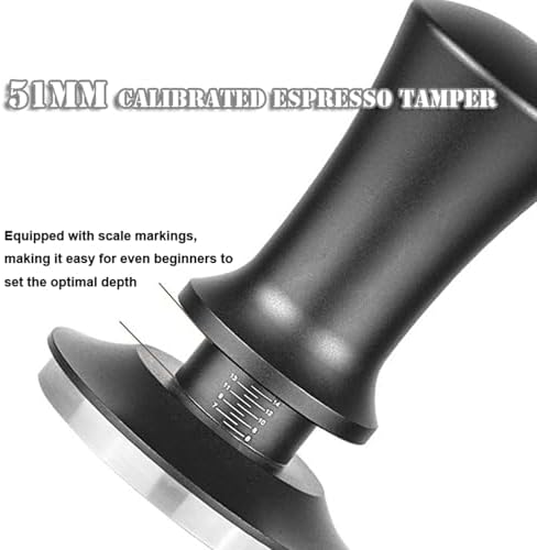 LeLehome 51mm Espresso Tamper Set, Calibrated Spring-Loaded Coffee