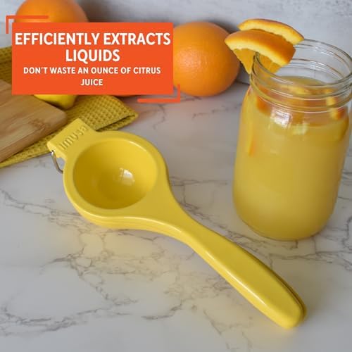IMUSA Lime or Lemon Manual Squeezer, Yellow