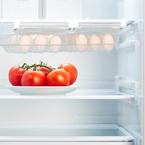 Fridge Egg Holder Drawer Storage Box, ABS PET Organizer