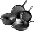 Lodge Cast Iron 5-Piece Set, PFAS-Free Pre-Seasoned Kitchen Set