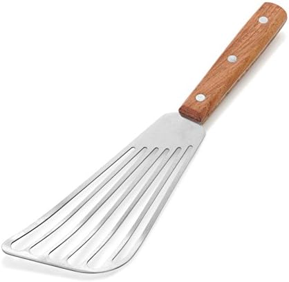 New Star Foodservice 43068 Wood Handle Fish Spatula, 6.5" Blade