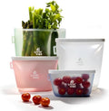 Reusable Silicone Food Storage Bags – Set of 4 Multicolor