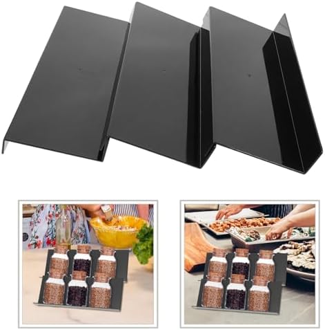 Zerodeko 3pcs Ladder Style Spice Rack Organizer for Drawer and Cabinet