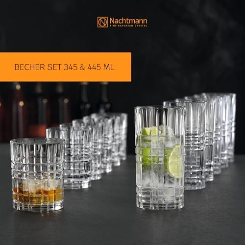 Nachtmann Highland 12 Piece Drinkware Set, Tumblers and Highball