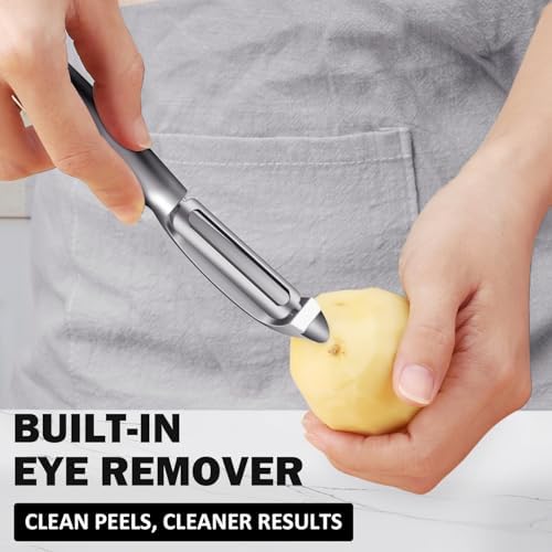 TACGEA Potato Peeler, Vegetable Apple Peeler for Kitchen, Set of 2