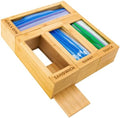 mHomeAid Bamboo Bag Storage Organizer for Kitchen Drawer