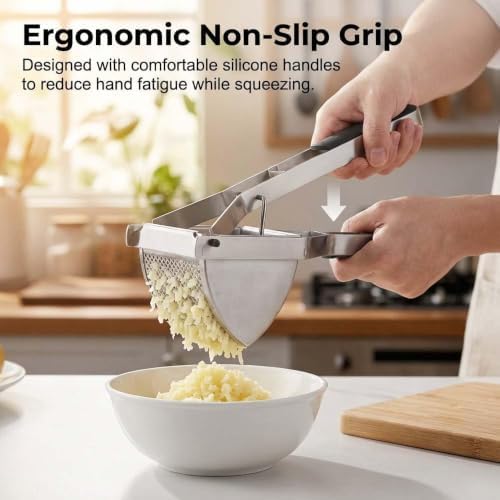 Potato Ricer Stainless Steel 22oz Large Mashed Potato Ricer for Masher